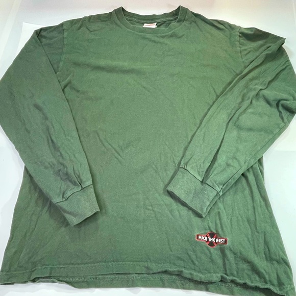 Supreme Other - Supreme Long Sleeve Green Med F The Rest T-Shirt